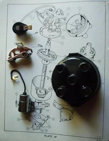 DISTRIBUTOR CAP POINTS ROTOR ARM CONDENSER (Vauxhall Chevette) (1300 Only) (**With Delco Ignition**) (1975- 82)  